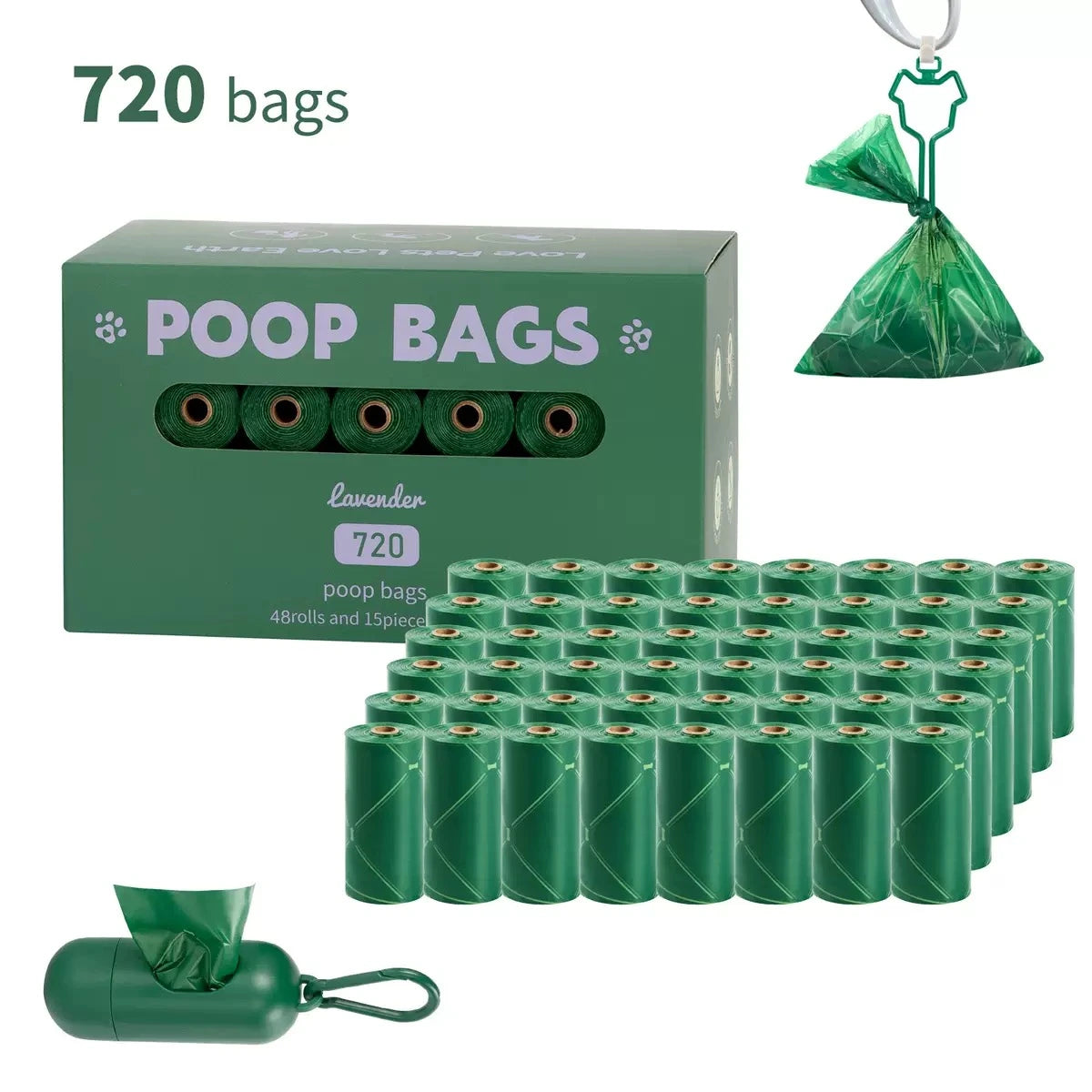 Lavender Scented Poop Bags for Dogs