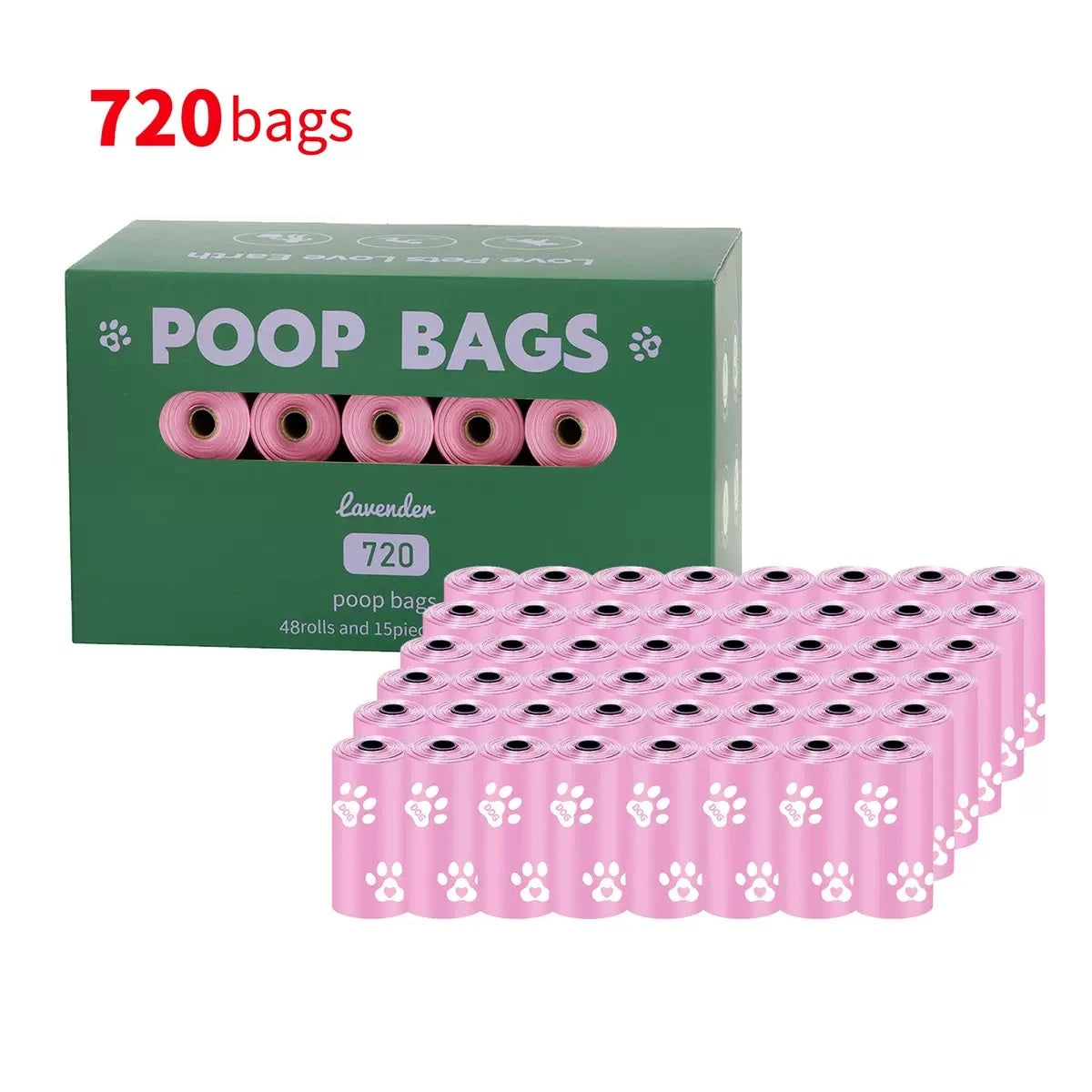 Lavender Scented Poop Bags for Dogs