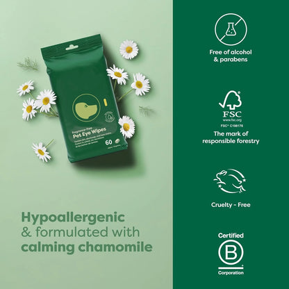 Vet-Developed Pet Eye Wipes-60 counts