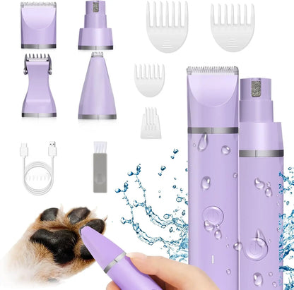 2 Speed Pet Hair Clipper Nail Grinder Grooming Kit -[Ultra-Quiet No More Struggle & Quick Anxiety]
