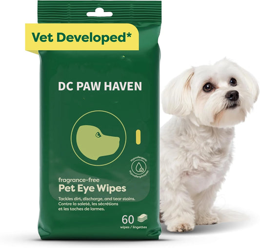 Vet-Developed Pet Eye Wipes-60 counts