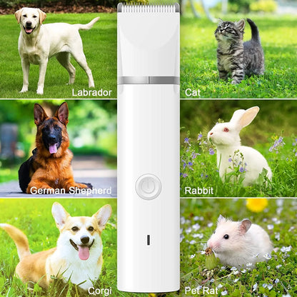 2 Speed Pet Hair Clipper Nail Grinder Grooming Kit -[Ultra-Quiet No More Struggle & Quick Anxiety]