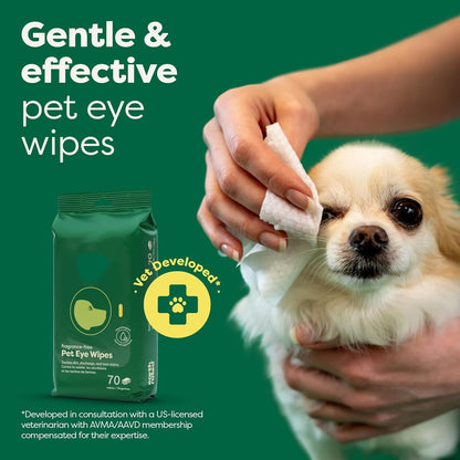 Vet-Developed Pet Eye Wipes-60 counts